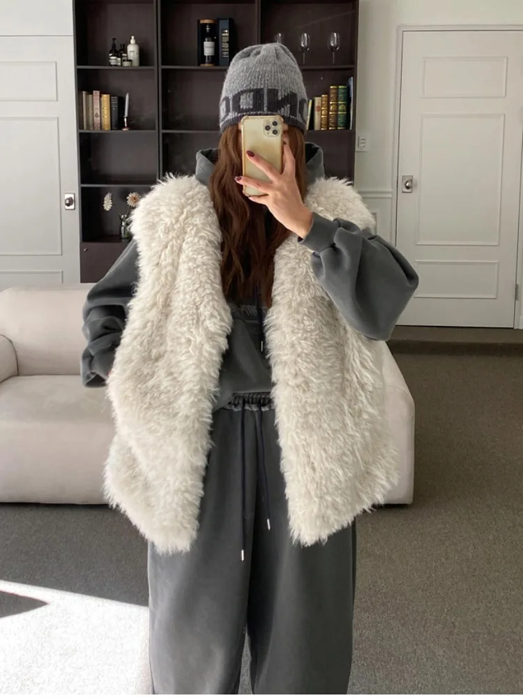 

Свободный женский жилет на бретелях, осень-зима, новый корейский Sle, универсальный Fem Faion Commute Sle, обычный Le...