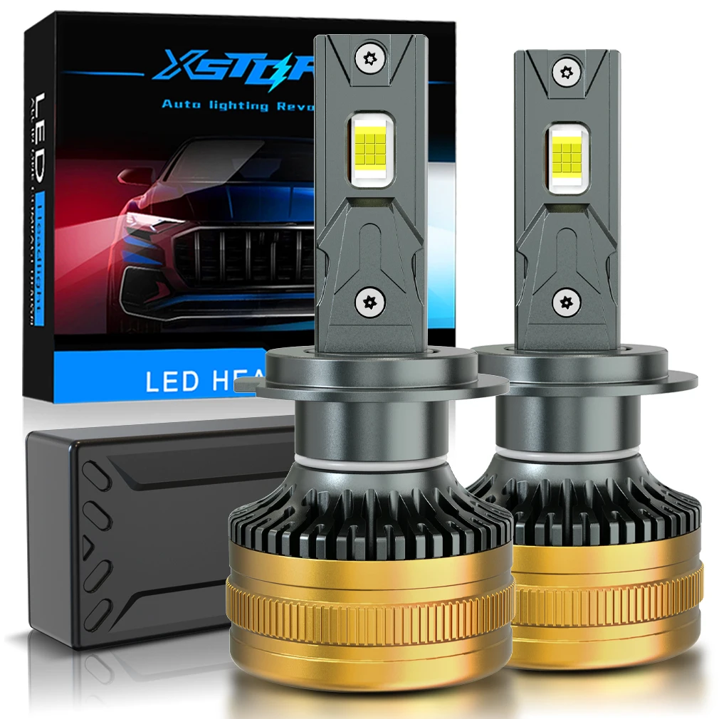 

XSTORM H7 Светодиодные фары Canbus H1 H4 Светодиодные фары 9005 9006 9012 Автомобильные фары с вентилятором Автоматическая турболампа 5600K 24V Фара