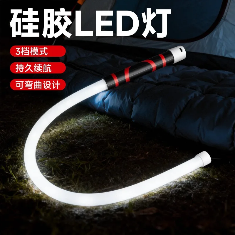 LED light strip multi-function bendable convenient household high-power auto repair outdoor flashlight lighting tools
