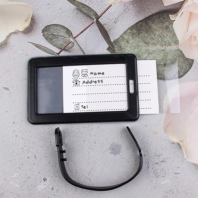 Cartoon Letter PVC Luggage Tags 'This Is Mine' Reminder Slogan Boarding Identification For Air Travel Check-in Identification