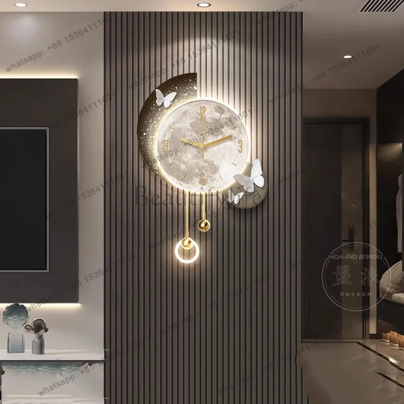 Best Sellers Art Mural Wall Clocks Luxury Bedrooms Led Modern Interior Restaurant Wall Watch Nordic Fashion Horloge Murale Home