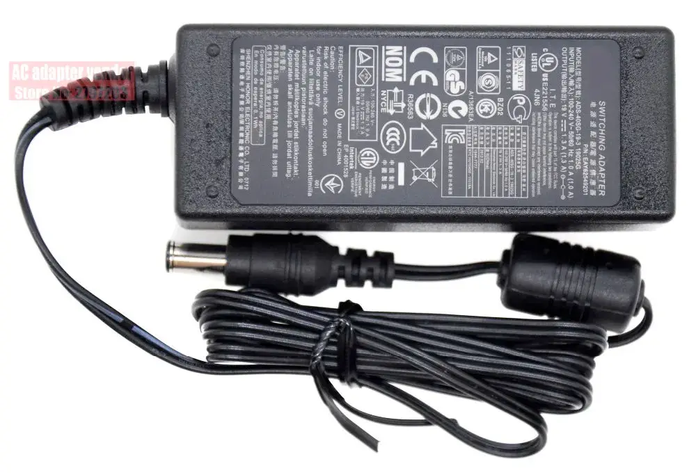 

19V 1.3A ADS-40SG-19-3 19025G LCAP21 Original AC Adapter Charger For LG LCD LED Monitor E1948S E2242CA E2249 PA-1021-33 DA-24B19