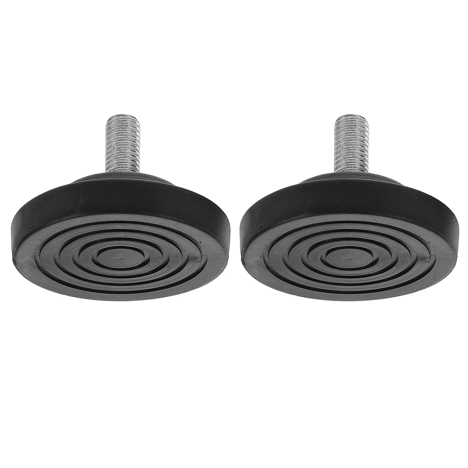2Pcs Anti-Slip Adjustable Leveling Feet M8 M10 Screw-in Rubber Pads for Treadmill Exercise Bikes Sofa Table Chair Cabinet Noise