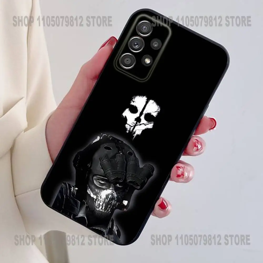 حافظة هاتف COD Call Of Duty G-Ghost لهاتف سامسونج S24,21,22,23,30, Ultra,20, Plus, Note,10,9, حافظة سيليكون ناعمة سوداء