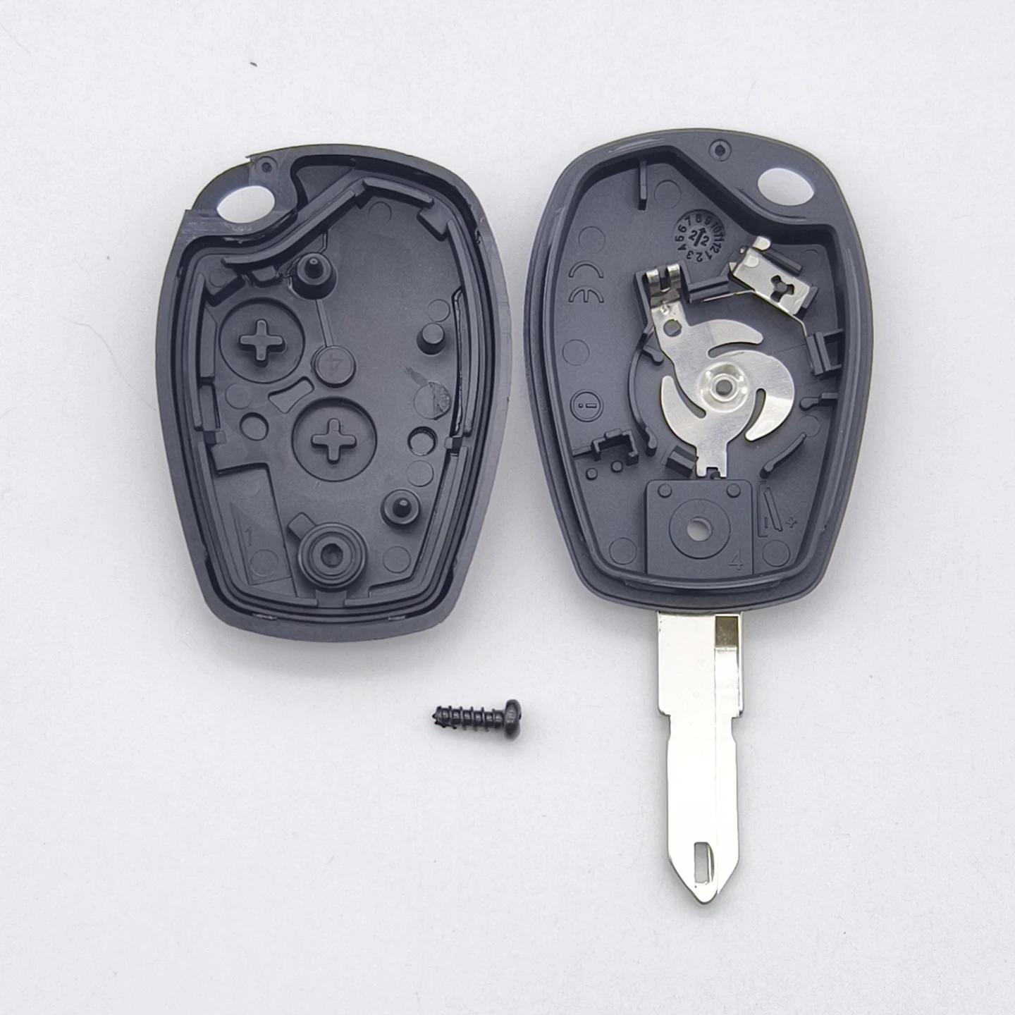 Cocolockey Afstandsbediening Sleutel Shell Fob Case Fit voor Renault Clio Modus Twingo Kangoo 3 Knop Lege Autosleutels 206 Blade vervanging