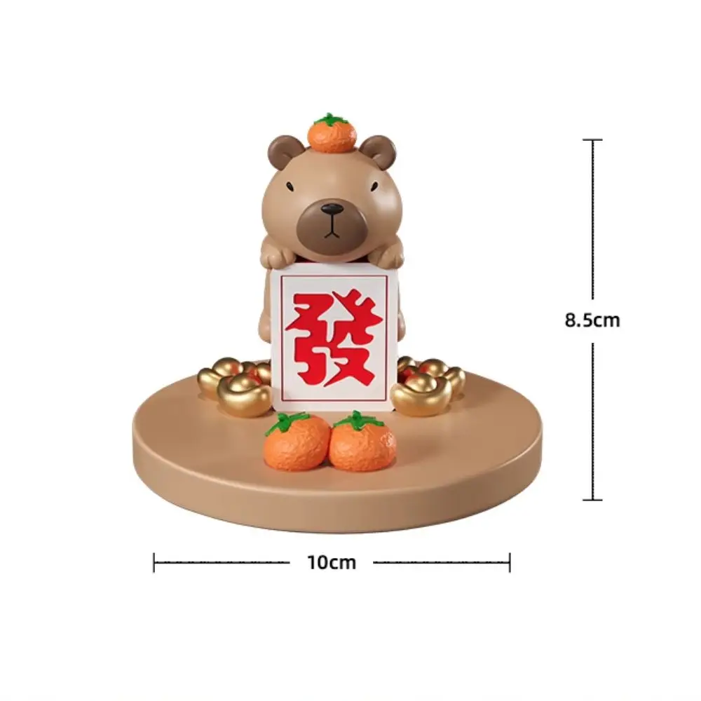 Resin Capybara Phone Stand Multi-functional Statue Capybara Mobile Phone Holder Cartoon Cute Capybara Desk Lazy Bracket