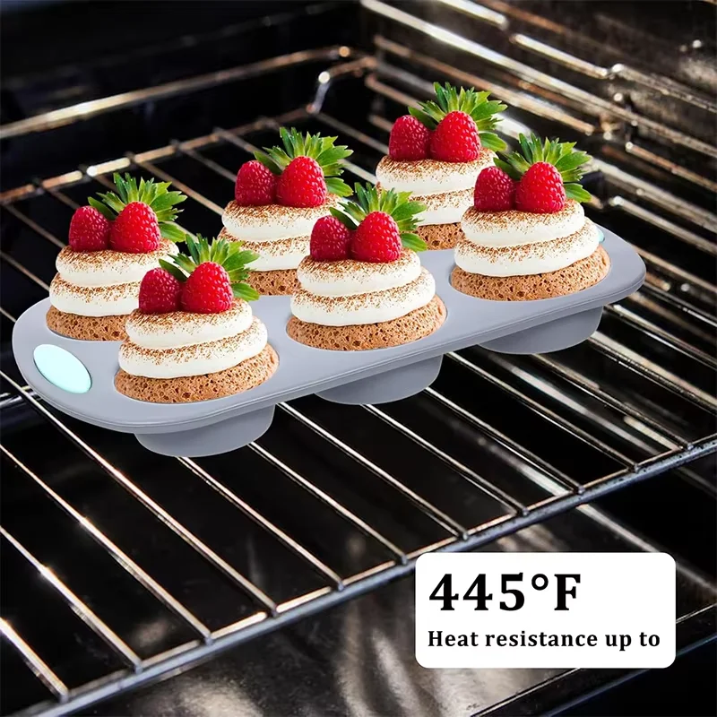 سيليكون مخدد كعكة المقالي غير عصا المطبخ فرن الخبز المقالي سهلة الإصدار فرن كعكة قوالب مع الكعك عموم دونات عموم رغيف عموم #5