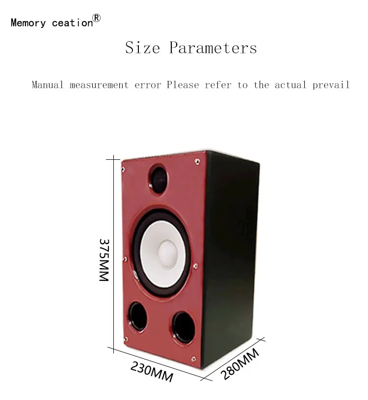 إنشاء الذاكرة M2 سماعات رف الكتب خشبية ثنائية الاتجاه 7 بوصة HIFI Audiophile للاستخدام المنزلي