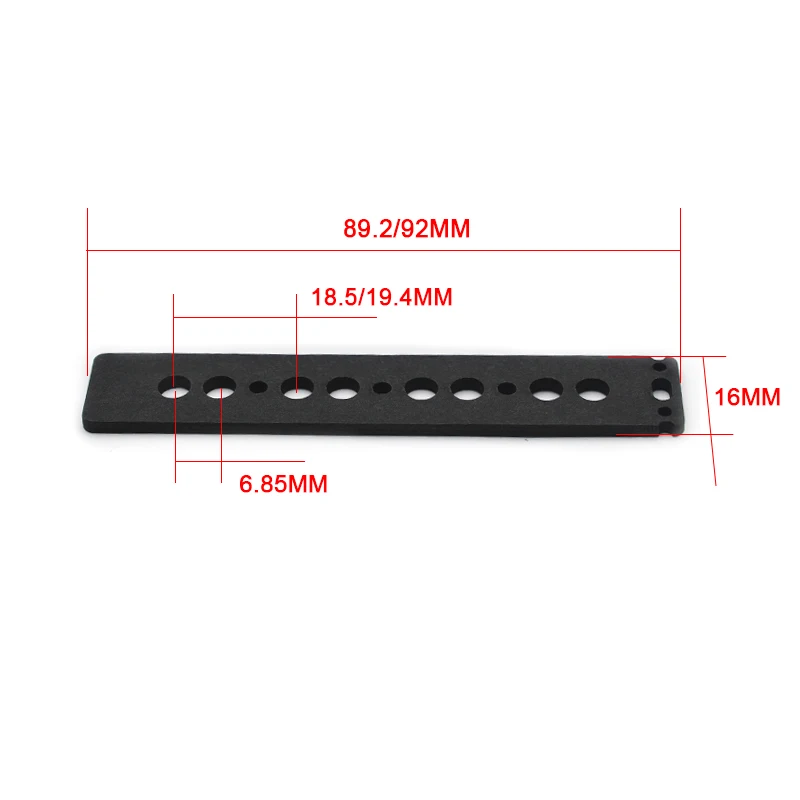 4Sets Jazz Bass Pickup Fiber Bobbin of 4-String JB Bass Pickup DIY Parts Fiber Bobbin Neck or Bridge Black