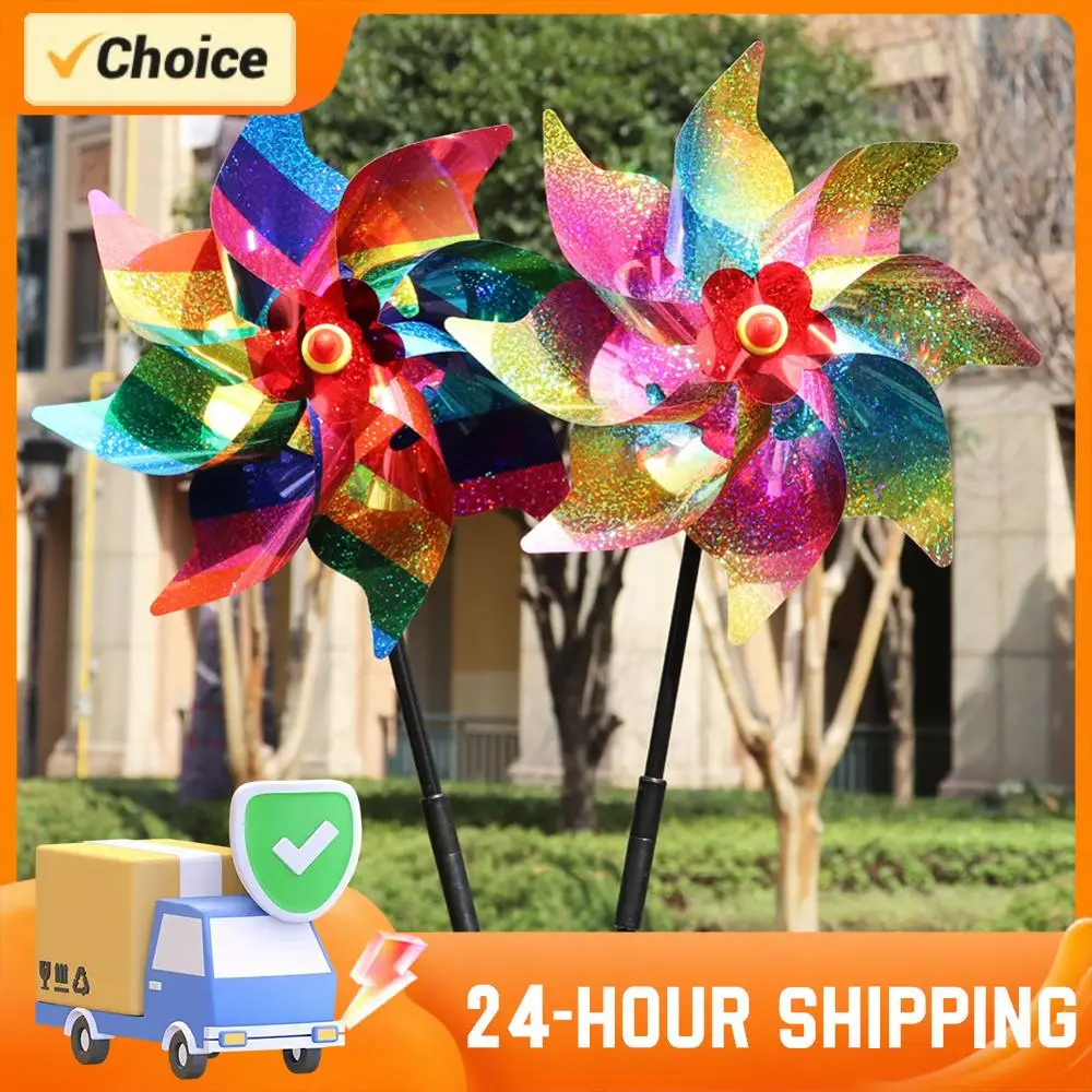 1/5PCS Windmill Bird Repellent Rotating Windmill Outdoor Bird Repellent Decorative Bird Scaring Device Garden Orchard Protection