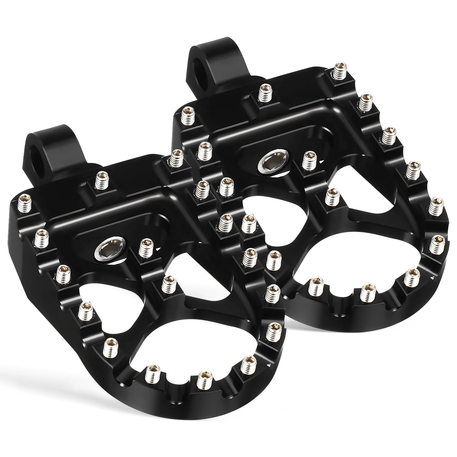 

Universal Aluminum Alloy Foot Pegs for Motorcycle Dirt Bike Non-slip Lightweight Heavy Duty Passenger Pegs Replacement Black