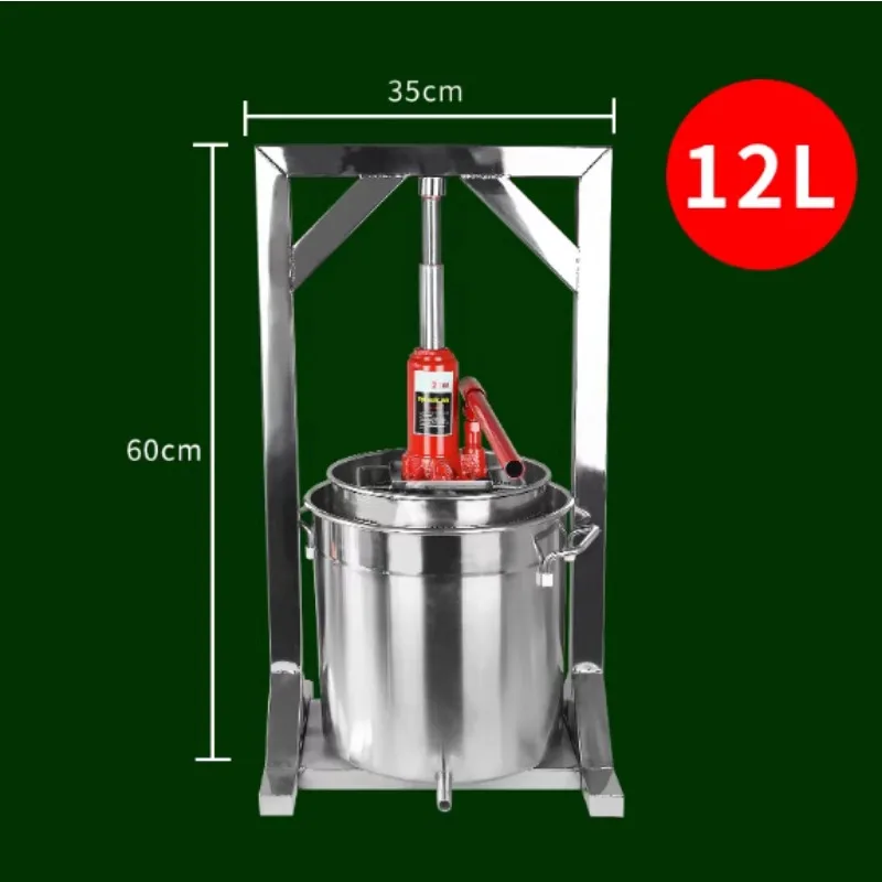 Grape Press Commercial Stainless Steel Fruit Crusher Household Juicing Distillers Leaf Press Juice Residue Separation Vegetables