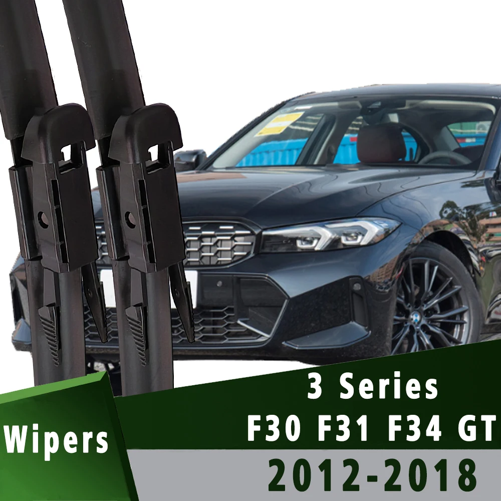 For BMW 3 Series F30 F31 F34 GT 2012-2018  335i 328i 320d 340i Car Wiper Blades Brushes Windshield 24\'\'+19\'\' Windscreen Wiper