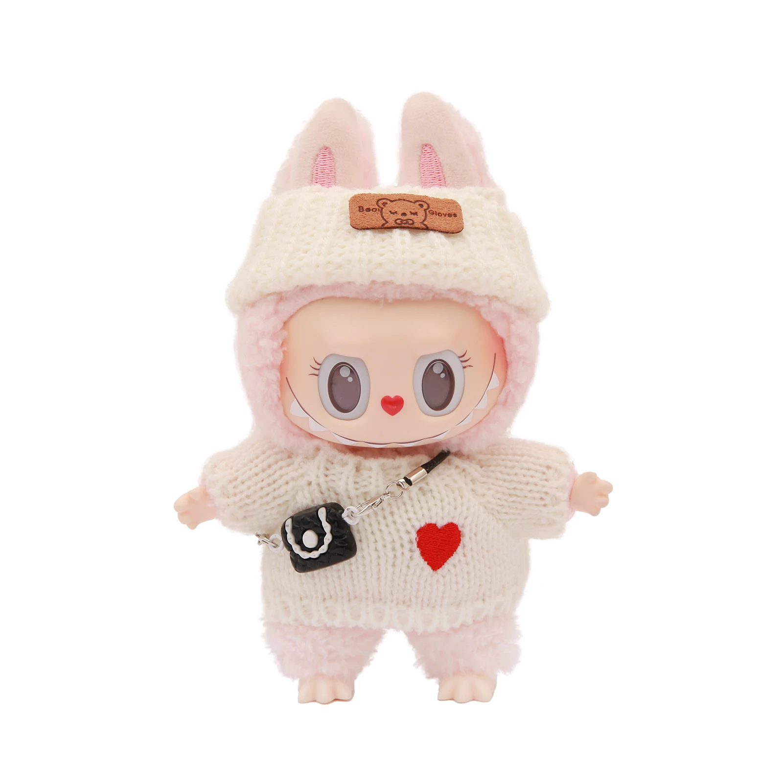 라부부 인형 옷 귀여운 스웨터 세트 17cm 의류 신발 인형 DIY 액세서리 트레이닝 앉기 게임 장난감 선물