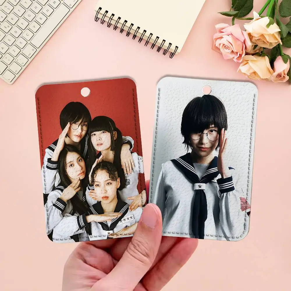 A-Atarashii G-Gakko Premium PU Leather Card for Daily Use Holder Card Case with Metal Carabiner Customizable Design