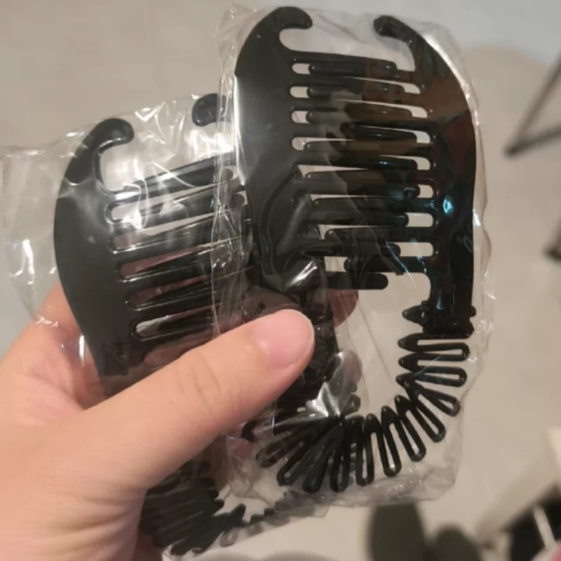 

Заколка для волос «Конский хвост» Пластиковая заколка для головных уборов 2 в 1, расчески для волос, модная заколка-банан для девочек, вертикальные зажимы, инструменты для волос в Корейском стиле