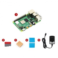 SMEIIER Raspberry Pi 4 Model B Development board Starter Kit Essential Parts EU/UK/US Power Adapter 16GB Card Included