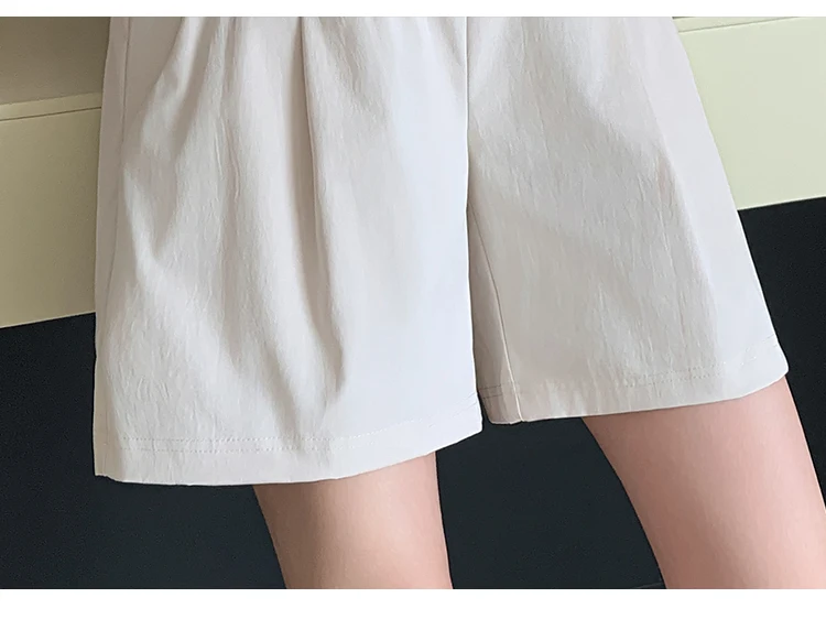 Korean Style Maternity Summer Belly Shorts Thin Design Loose Casual Pregnant Woman Short Pants Pregnancy Empired Trousers M-3XL