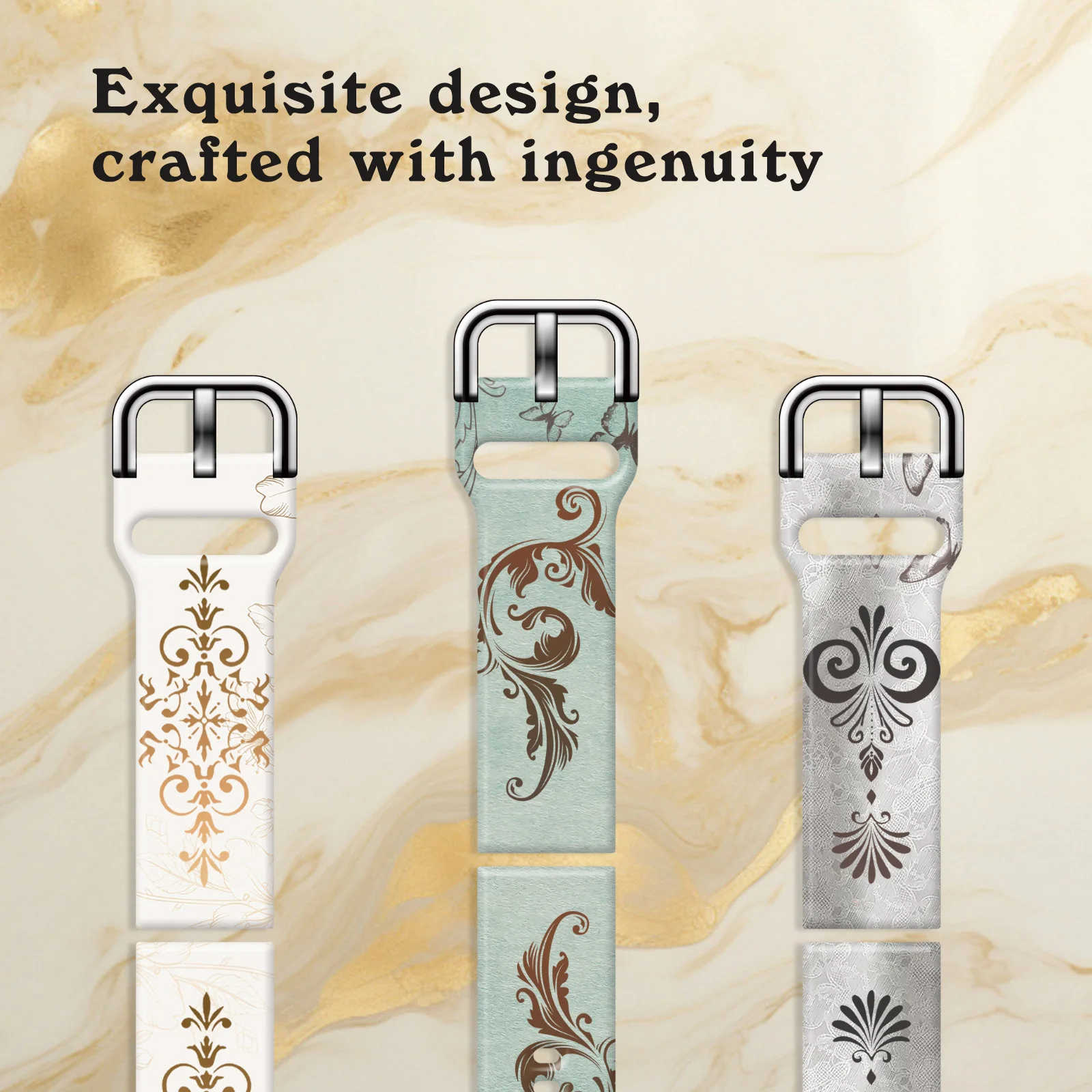 Premium Retro Pattern Series Print Strap for Samsung Galaxy Watch 7/6, 20mm Universal Band Fits 40mm 44mm Xiaomi Huawei Amazfit