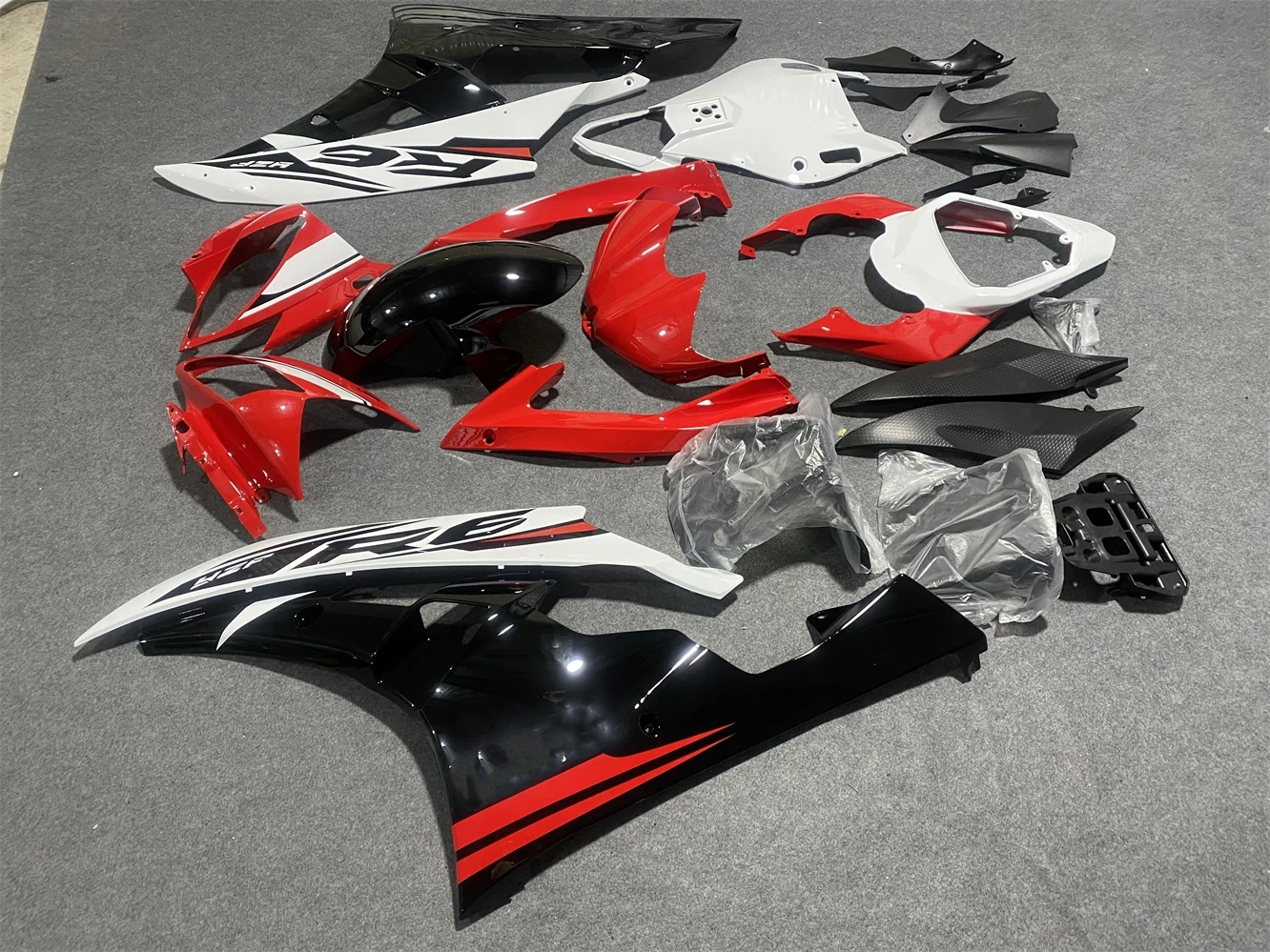 Motorcycle fairing fit Yamaha R6 06 07 YZF600 2006 2007 Body fairing Red Black White motorcycle shell