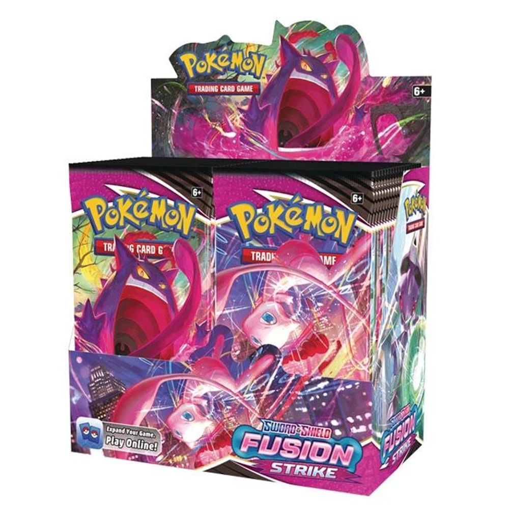 

324PCS/360PCS Pokémon English/Spanish Game Card TCG Sword and Shield Fusion Strike Booster Box Trading Card Game Collection Toy