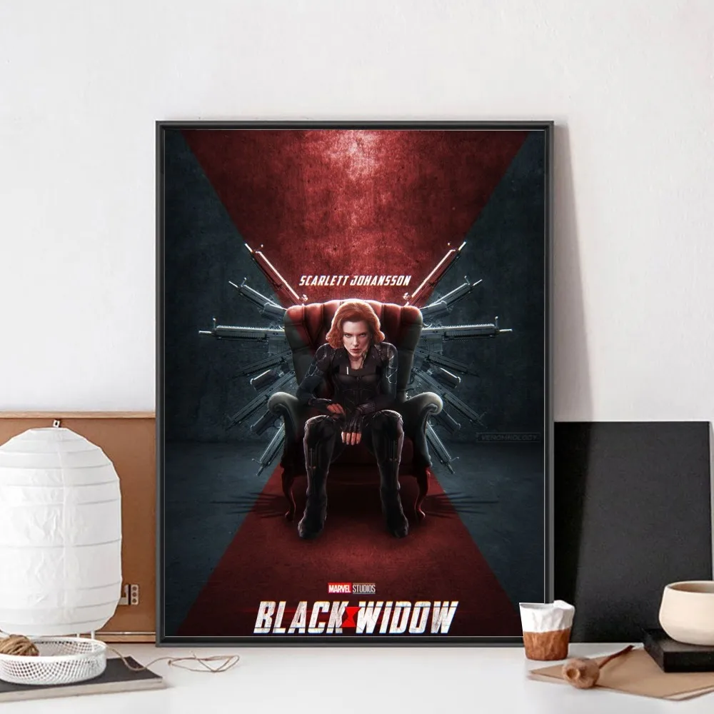 black widow Movie TV show Poster No Framed Poster Kraft Club Bar Paper Vintage Poster Wall Art Painting Bedroom Study Stickers