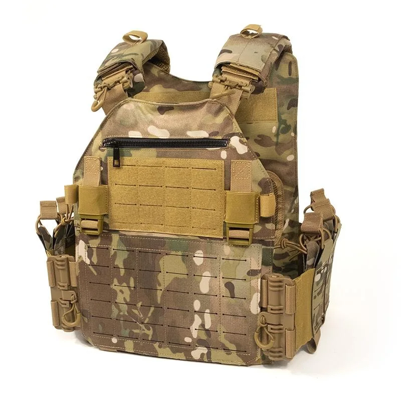 Men's military enthusiast outdoor tactical vest multi-functional nylon oxford cloth breathable