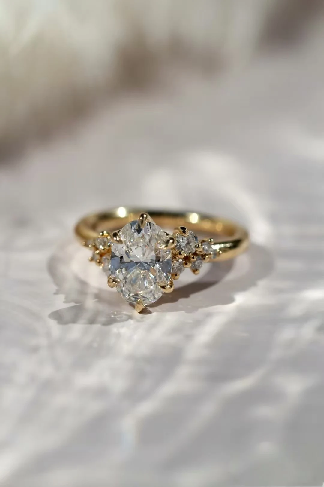 

Элегантное обручальное кольцо Solitaire CZ из твердого золота 9 карат или серебра S925, индивидуальный дизайнерский свадебный подарок для женщин