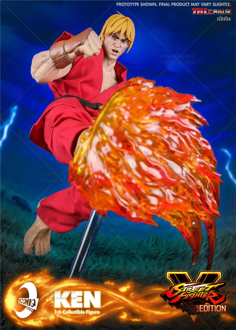 Iconiq Studio Capcom IQGS-04 1/6 Scale Ken Masters ญี่ปุ่นคลาสสิก Street Fighting เกม 12 นิ้วชุด Action Figure ทหาร