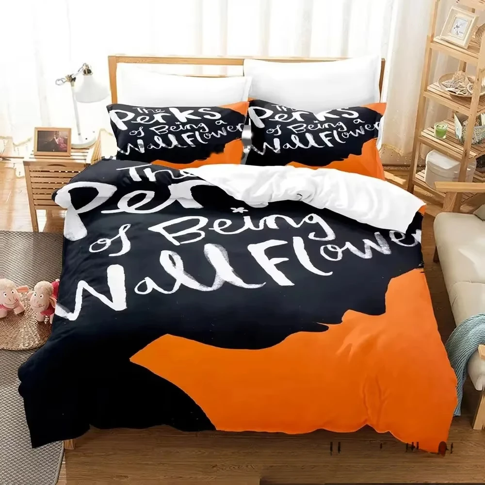 

The Perks of Being a Wallflower Comfortable Duvet Quilt Cover Pillowcase Bedding Set Children Bedroom Decoration Home Textile