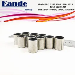 SF-1 1205 1208 1212 1215 1218 1220 Self Lubricating Sleeve 12x14x5 12x14x8 12x14x10 12x14x15 12x14x18 12x14x20 12x14x25mm SF1