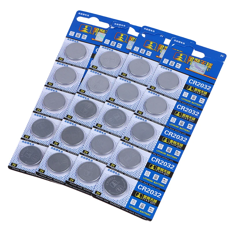 2/5Pcs CR2032 CR 2032 3V Lithium Battery Brand New For Toy Watch Car Remote Control Calculator Motherboard Button Coin Cell