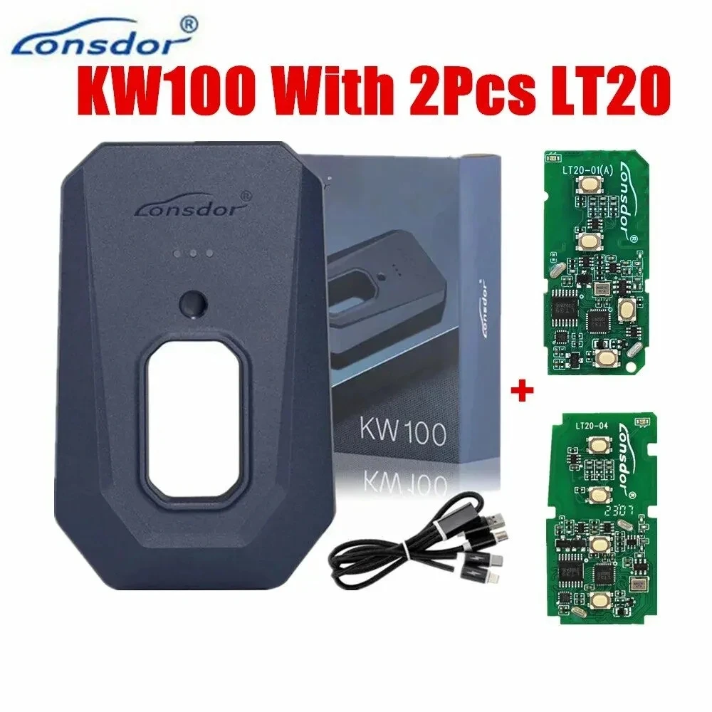 Lonsdor KW100 for Toyota Smart Key Generation for LT20 Keys Generation When All Keys Lost & Adding Keys