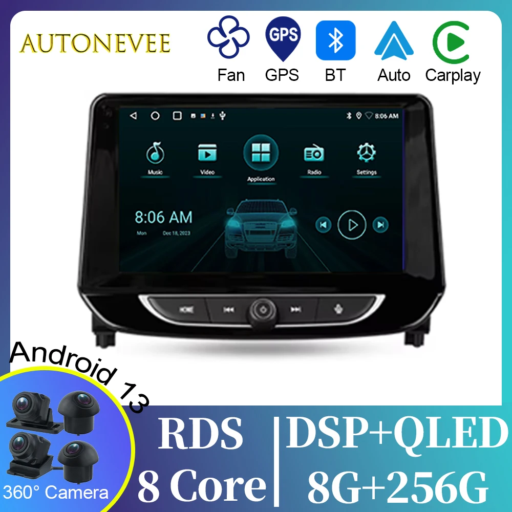 

5G WIFI Video Player For Chevrolet Tracker 4 2019 - 2022 Android Auto Car Radio GPS Navigation Multimedia Stereo Carplay No 2din