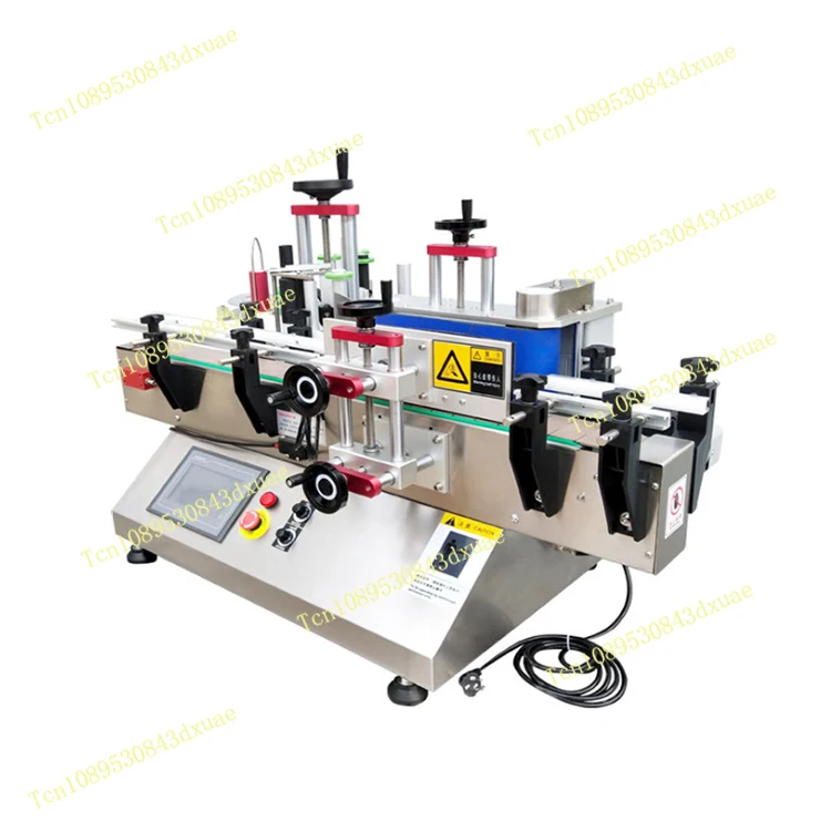 Desktop Semi Auto Label Machine for Round Bottle , Plastic Wine Bottle Labeling Machine ,labeling Machine for Glass Bottle