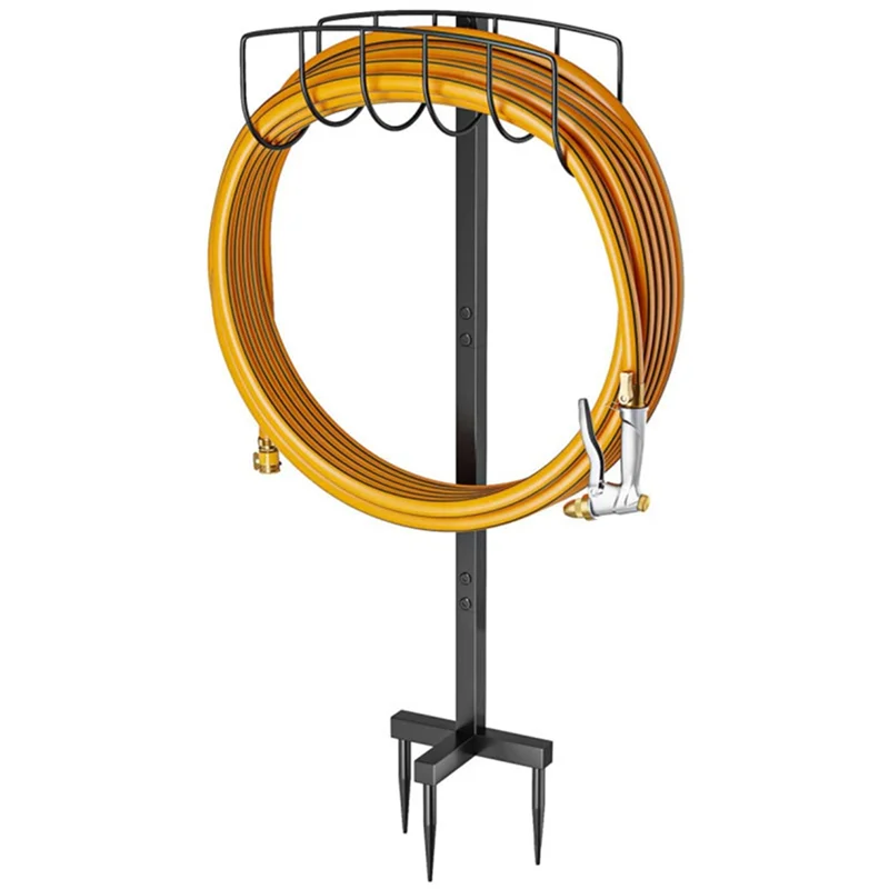 

Garden Water Hose Holder Stand Heavy Duty Metal Hose Hanger Garden Hose Holder Storage Hose Rack