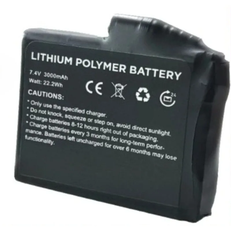 

755060-2S 7.4V 3000mAh Lithium Heated Gloves Battery For Heating Vest Socks Winter Antifreeze Heating Battery
