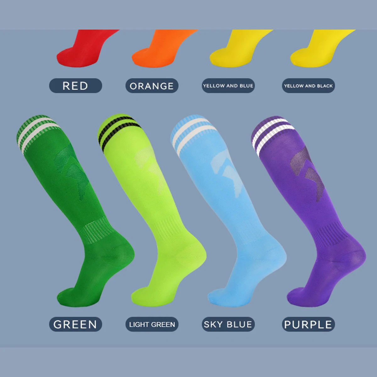 Adult towel bottom football socks, men's children's thickened long tube socks, student anti slip training sports socks