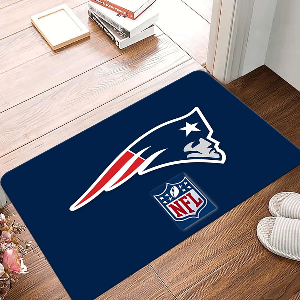 Bedside Carpet Entrance Doormat New England P-Patriots Living Room Rugs Foot Carpets Bathroom Floor Mats Non-slip Hallway Home