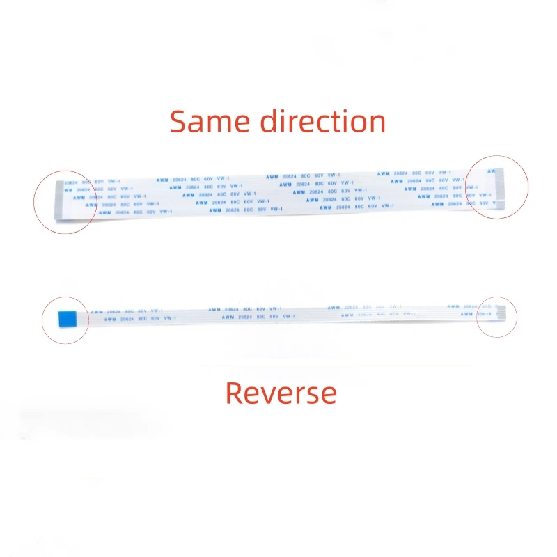 100pcs FFC/FPC Flexible Flat Cable 0.5/1.0mm Pitch 4-50Pin Flexible Ribbon Wire for Electronic Equipment