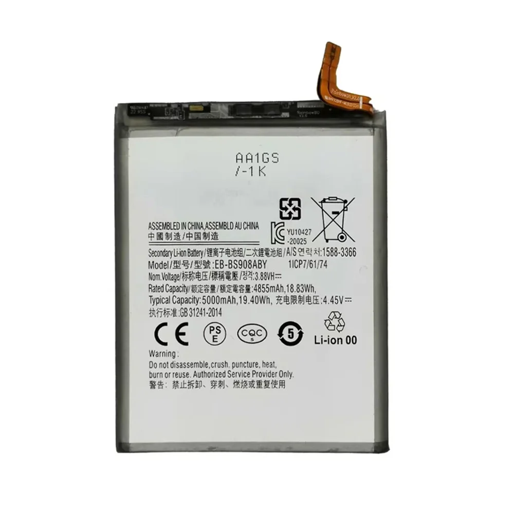 New Replacement Battery EB-BS908ABY EB-BS906ABY EB-BS901ABY For Samsung Galaxy S22 Ultra 5G S22 Plus 5G S22+ S22 5G Batteria