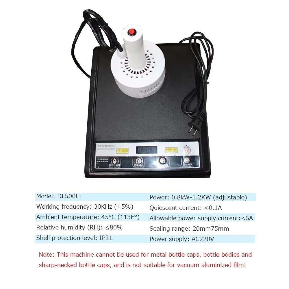 220V Hand Held Electromagnetic Induction Sealer Bottle Sealing Machine  Glass PET PP Bottle Microcomputer Aluminum Foil Capper