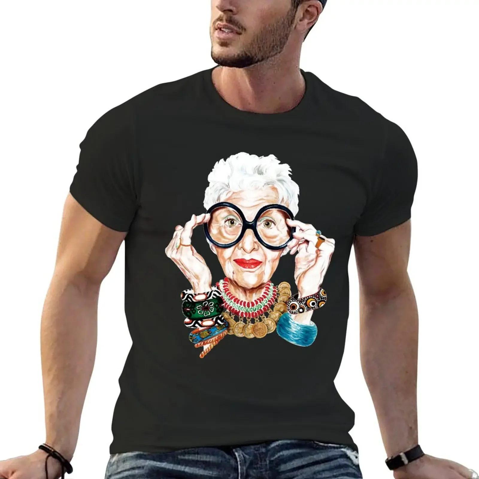 T-shirt Iris Apfel, la mode est finalement une forme d'expression personnelle, c'est pourquoi j'aime essayer de nouvelles choses, 73