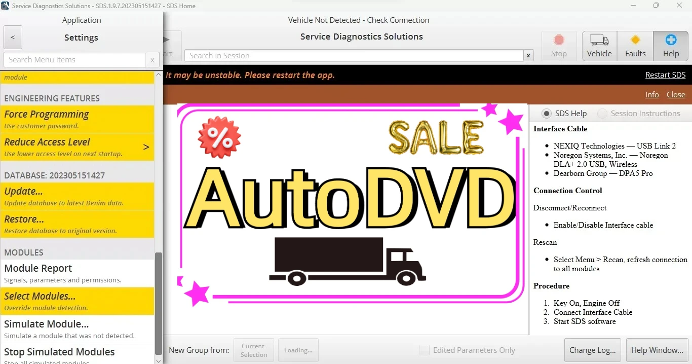 

AutoDVD NAVISTAR Service Diagnostics Solutions Professional SDS-Pro 1.25.20 [10.2025]