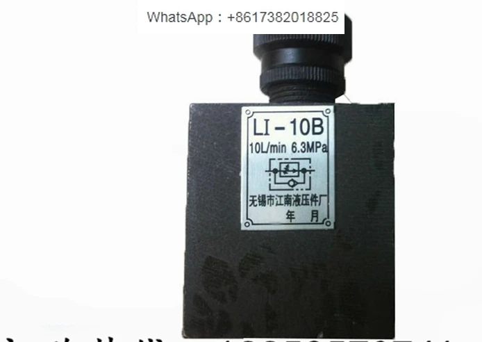 Hydraulic one-way throttle valve LI-10B LI-25B LI-63B LI-10 LI-25 LI-63 hydraulic valve