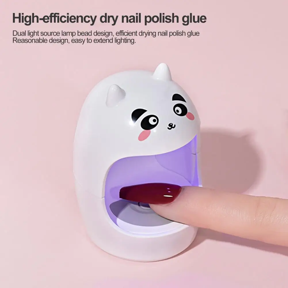 Portable Mini Nail Lamp Cure Polish Glue with UV Machine Small Wearable Manicure Light Home Beauty Accessories