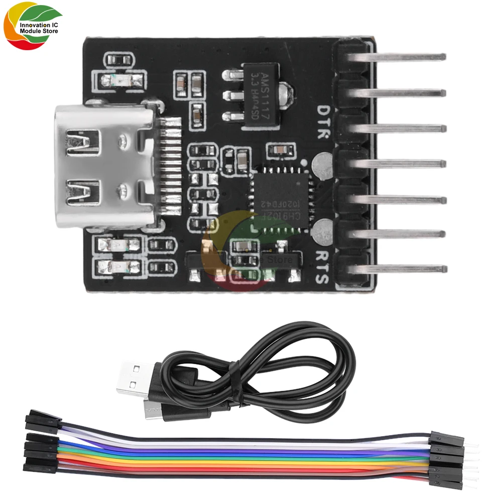 USB to UART/RS232/RS485 Serial Port Burning Downloader Module CH910F Driver For ESP32 TYPE-C