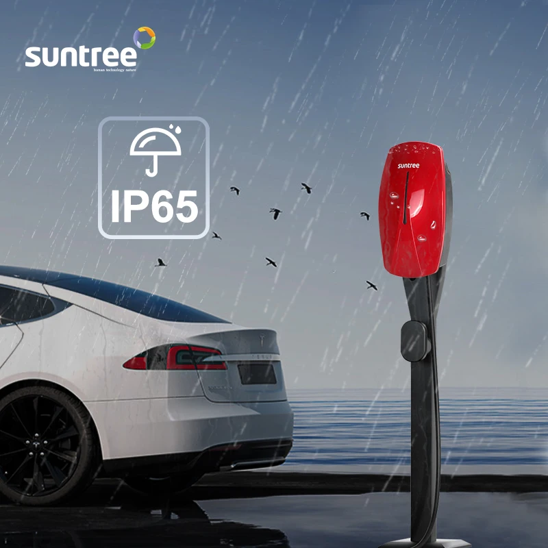 Maßgeschneiderte APP Blue Tooth WIFI 5M Kabel Typ 2 Dynamische Last Balance Smart Evse Elektroauto Ladestation 22 kW Ev Ladegerät