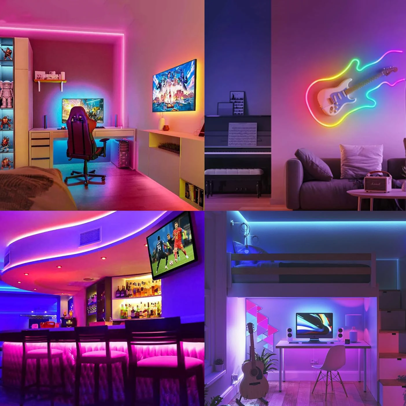 USB RGB Neon LED Strip Wodoodporna Elastyczna Taśma Wstążkowa Synchronizacja Muzyki Neonowe Światła z APP Control do Domu Pokój Zewnętrzne Światło