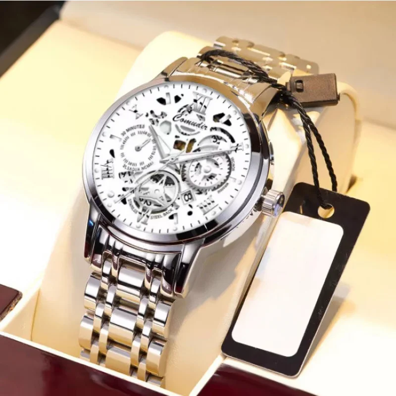Luxury Men's Quartz Wristwatch High End Luminous Waterproof Fashion Business Casual Wrist Watch For Daily Wear Office Dating Out
